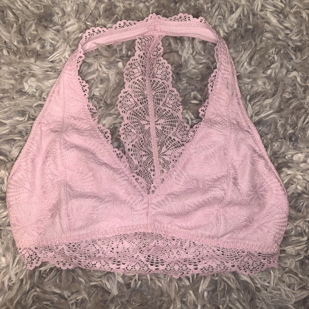 Light Pink Hollister Halter Bralette